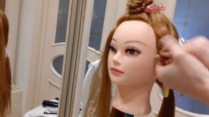 #парикмахер# Разделение волос на зоны