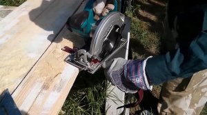 Режем металл с помощью циркулярной пилы Makita BSS 611. Часть 3, сам процесс