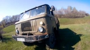 газон, газ 66, саз 3511, обзор, разгрузка.