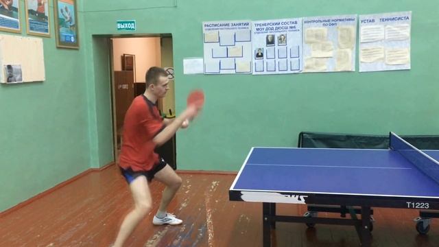 Топ-спин справа. Техника выполнения для любителя.