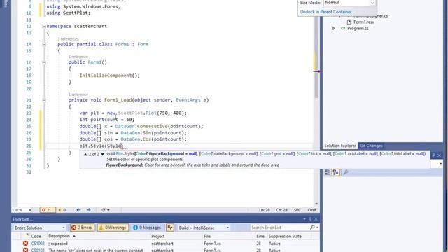 Scatter Chart in C# using Scottplot смотреть онлайн