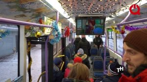 Новогодний транспорт в Красноярске