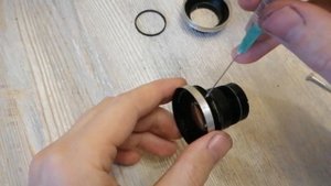 Юпитер-8 устранение грибка линзы, полировка