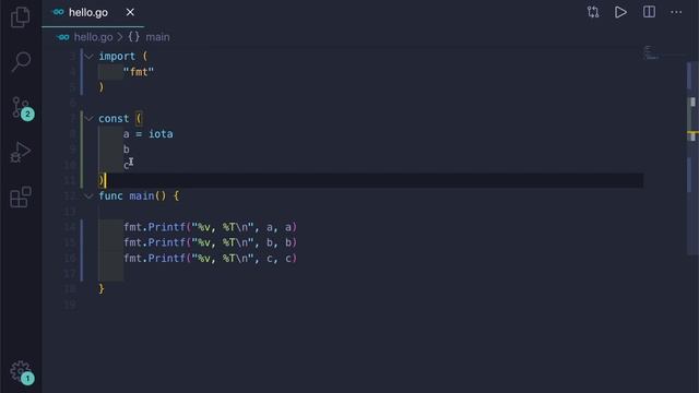 Go Tutorial (Golang) 10 - golang enumerated constants
