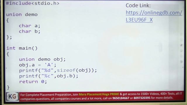 Day 10: Coding for Placement | Structure, Union and Enumerators | Mera Placement Hoga