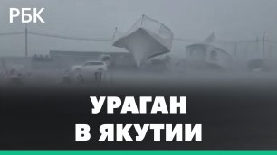Ураганный ветер обрушил декорации для Спортивных игр в Якутии. Есть пострадавшие