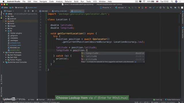 Flutter Full Tutorial For Beginner | Async Await Location Refactoring in Flutter | Lecture 8.6