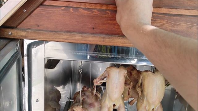 Куры горячего копчения.Коптим мясо.