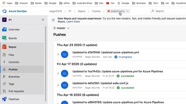 Azure devops - Manage repos, commits, pull requests, branches and tags смотреть онлайн