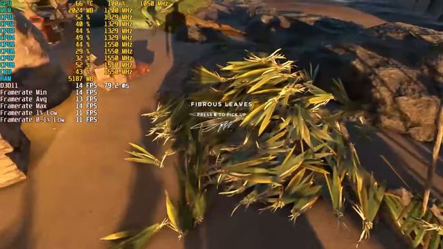 Direct X 11 vs OpenGL - Stranded Deep Benchmark Gameplay with 0,1% low framerate