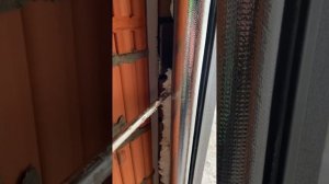 Установка Двери с терморазрывом зимой.