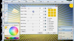 PAINT.NET:Рисуем облако и солнце с лучами
