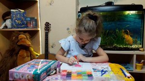 Как сделать брелок Сердечко из аквамозаики.