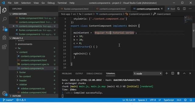 Angular Tutorial For Beginners - Angular Interpolation | Angular Tutorial 2020 |Angular Data Bindin