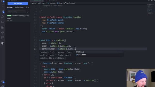 Validating user input with Zod смотреть онлайн