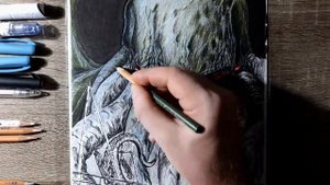 Рисую Ктулху для подписчика / Drawing Cthulhu for a subscriber.