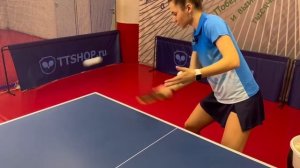 Настольный теннис. Техника. Урок 14. Подача топорик.