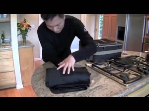 Как уложить костюм в чемодан