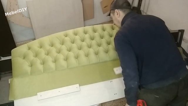 Детский диван кровать с каретной стяжкой. Children's sofa bed. 儿童沙发床. Hand made. смотреть онлайн
