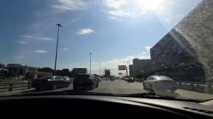 Москва. Едем по Ленинградскому проспекту на машине