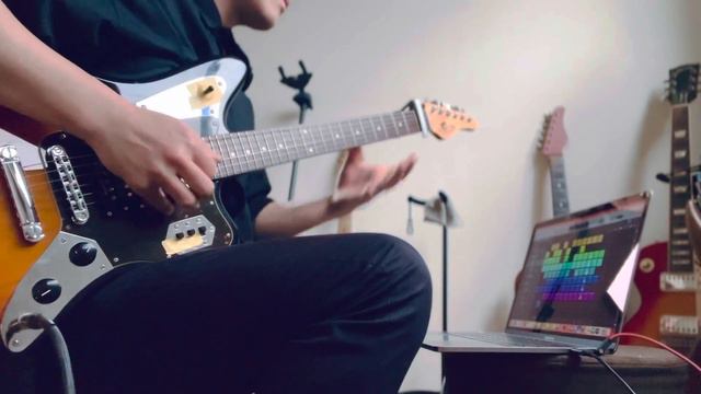 【Logic pro x Live loops】dark ambient intro+Disco mathrock style guitar play【SCHECTER AR-06+AMPERO】 смотреть онлайн