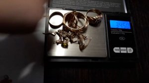 Взвешиваем золото (gold) поднял более 50 гр.