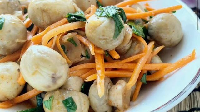 ШАМПИНЬОНЫ ПО-КОРЕЙСКИ РЕЦЕПТ В ОПИСАХ