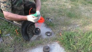 Лайфхак с применением лески в катушке триммера