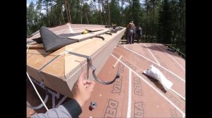 Репино парк!Монтаж подвесной водосточной системы AQUASYSTEM!