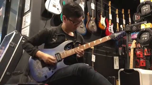 Ibanez RGRT-621 DPB in Blue Lagoon Flat demo! смотреть онлайн