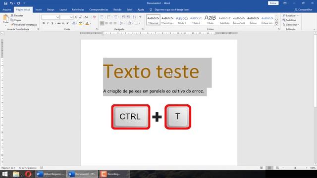 Como Selecionar Textos no seu documento do Word com atalho CTRL T смотреть онлайн