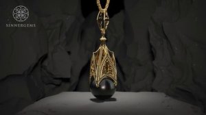 Подвеска с жемчугом. Варианты цветовых сочетаний.