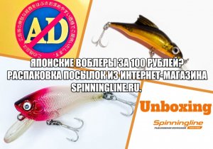 Японские воблеры за 100 рублей? Распаковка посылок из интернет-магазина Spinningline.ru.