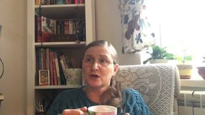 Примерка Кофты Ажурной и Мой Плед Мозаика из остатков пряжи. Вязание спицами и крючком