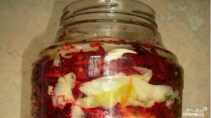 Капуста маринованная острая со свеклой