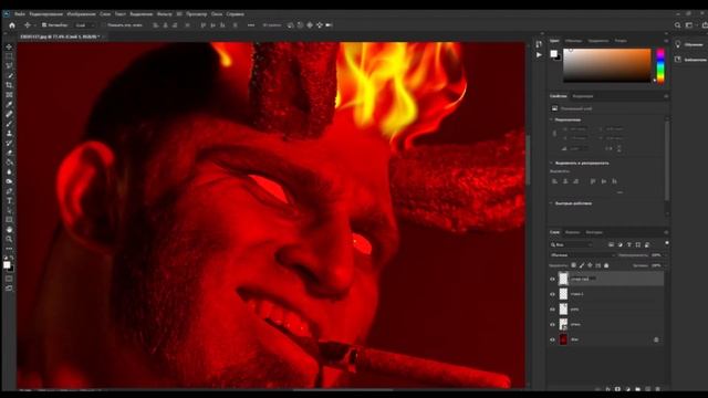 Работа со слоями в Adobe Photoshop CC + создание фильтра / обработка для начинающих смотреть онлайн