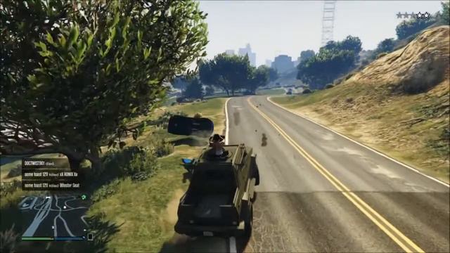 GTA V - How To Terrorize Players In GTA 5 Free Roam With The Insurgent Pick-up смотреть онлайн