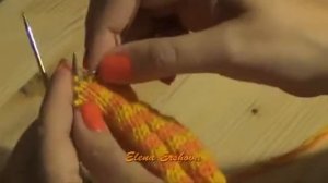 Носки спиралью без пятки на двух спицах