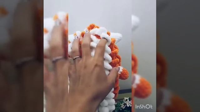 Единорог крючком из плюшевой пряжи