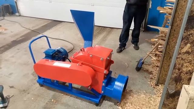 Щепорез Draxter Щ350  (настройка щепа под копчение) с электрическим двигателем 7.5 кВт