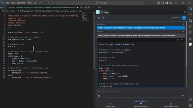 Write a program in Python to check whether an integer is Armstrong number or not