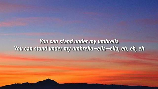 Rihanna - Umbrella (Lyrics) ft. JAY-Z