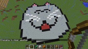 Minecraft - Cat Head Pixel Art