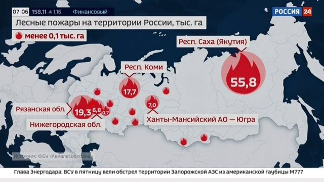 Россия 24, Москва, 27 августа 2022
Природные пожары в регионах РФ