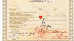 Как заполните Белорусский дазвол / дозвол / разрешение перевозчику на европейских номерах