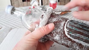 #креативныйдом DIY  СКАЗОЧНЫЙ  ЗИМНИЙ  ДОМИК  ИЗ БУТЫЛКИ И КАРТОНА...