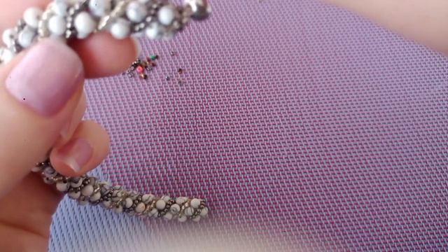 МК Часть 2 Браслет спиралью из Говлита.#украшениябисер смотреть онлайн