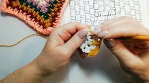 Как связать испанский квадрат на основе бабушкиного.