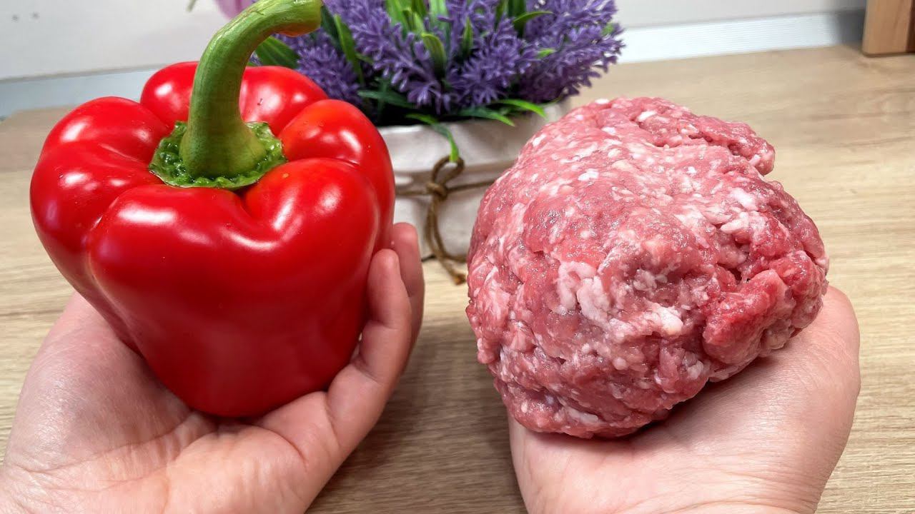 Вы даже представить себе не можете, как это вкусно. Простой и вкусный рецепт  из фарша и перца