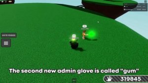 2 NEW Admin Gloves Showcase! "TABLE" + "gum" | Roblox Slap Battles